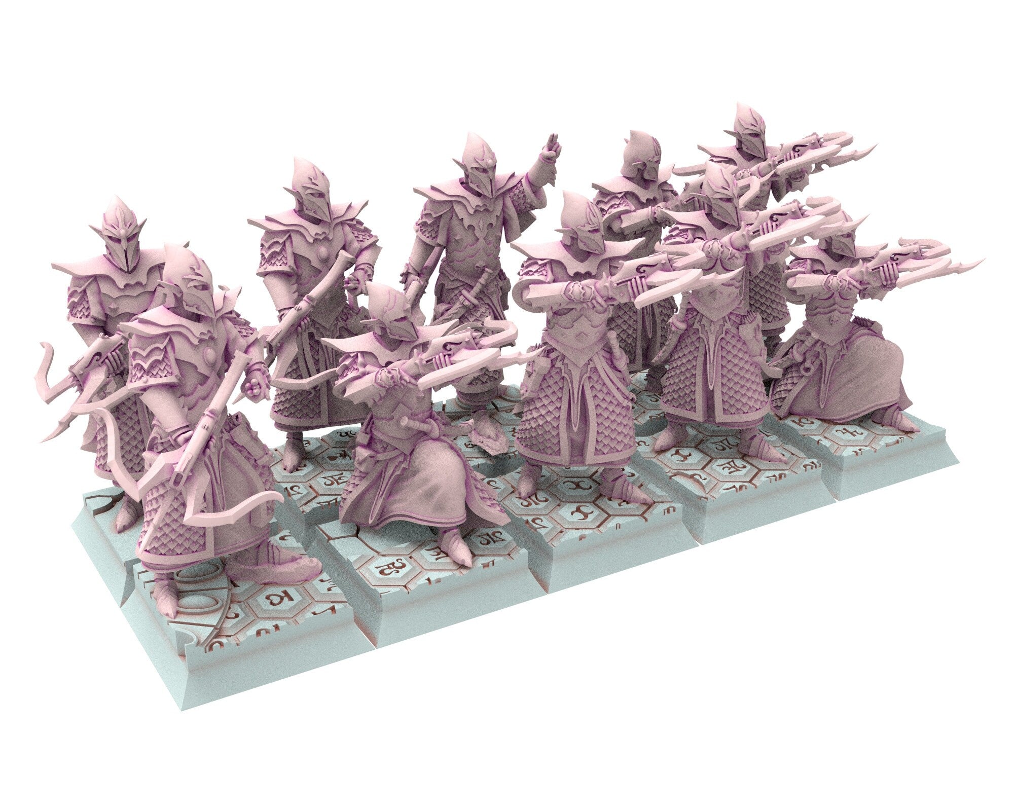 Dark Elves - 32mm Lord commander, dark elves, Merciless north pillars usable for 9th Age, Fantasy Battle, Oldhammer, King of war, D&D...