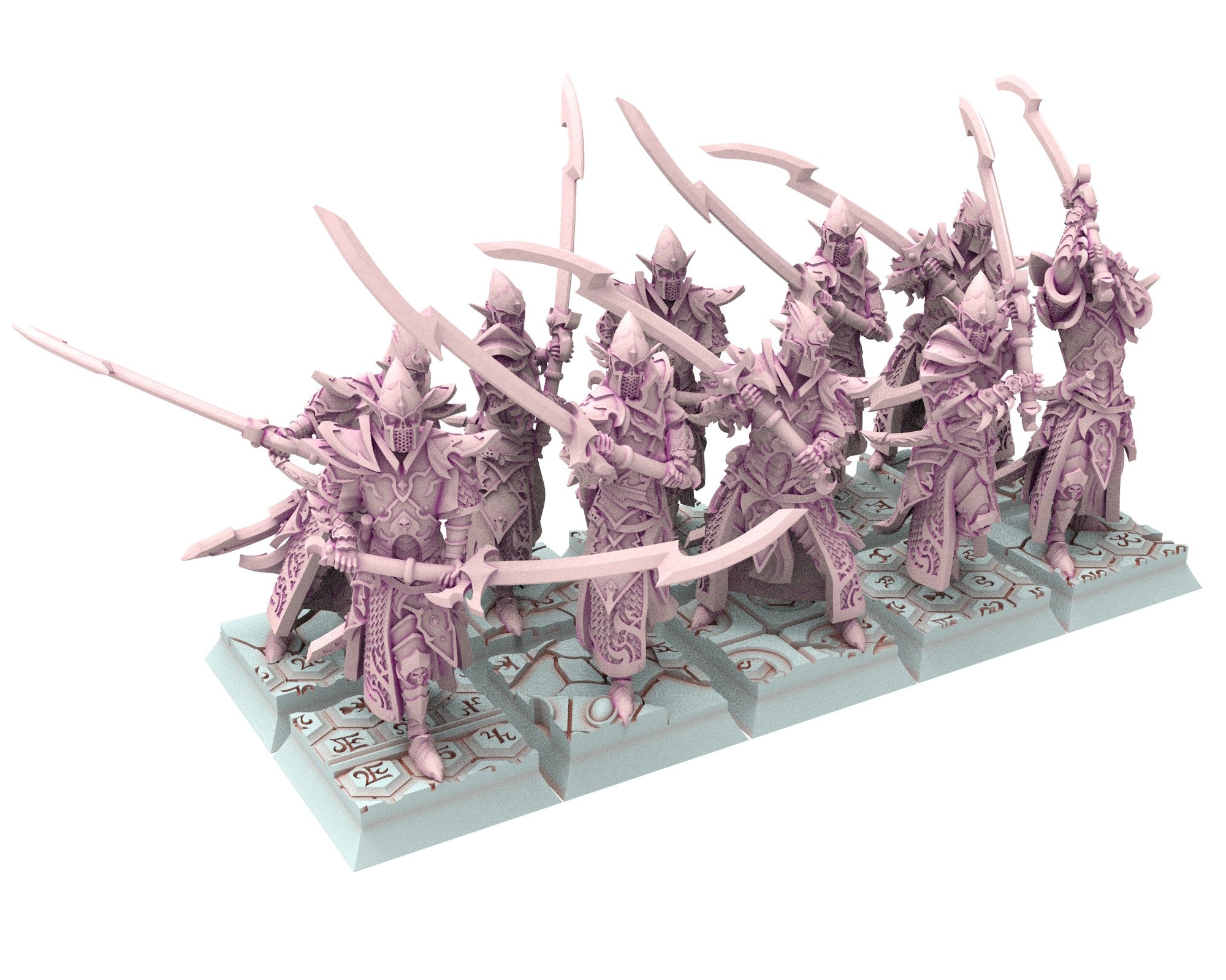 Dark Elves - 28mm Furious Witches, dark elves, Merciless north pillars usable for 9th Age, Fantasy Battle, Oldhammer, King of war, D&D