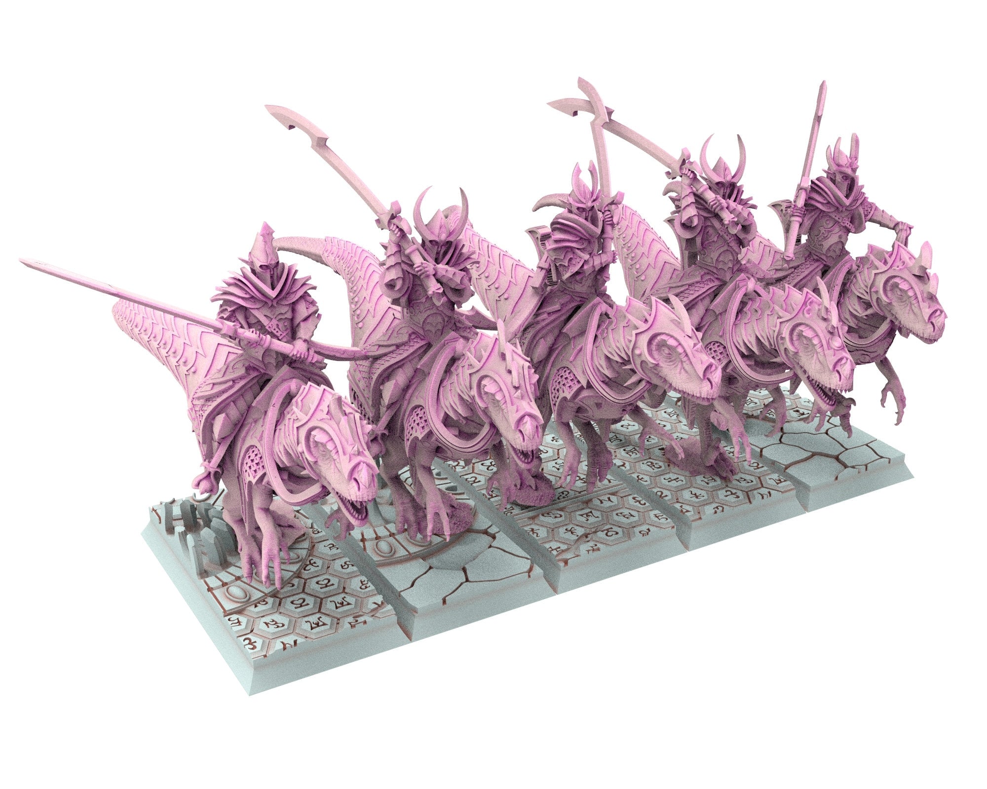 Dark Elves - 32mm Raptor Dread Raiders, dark elves, Merciless north pillars usable for 9th Age, Fantasy Battle, Oldhammer, King of war, D&D