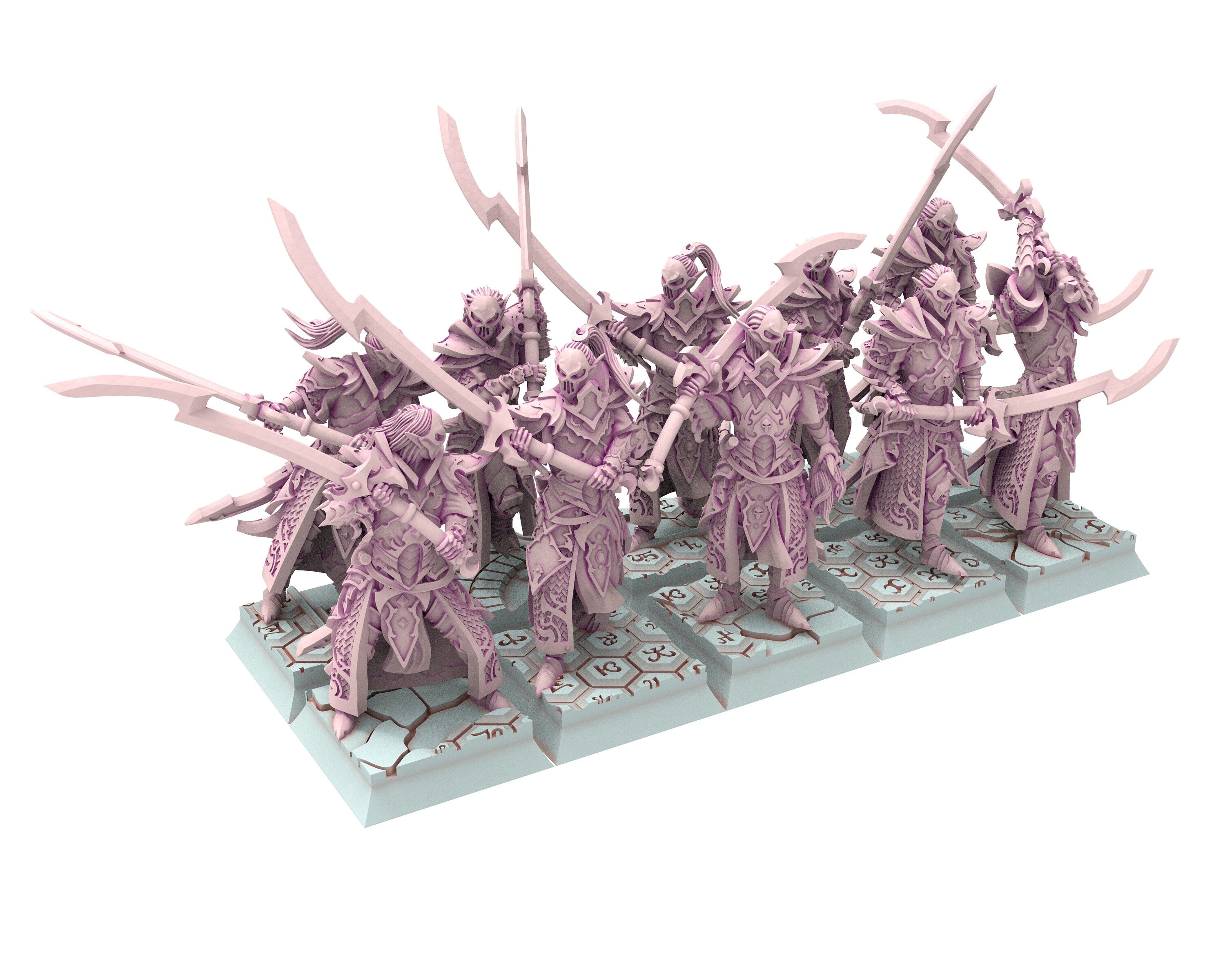 Dark Elves - 28mm Repeater Battery, dark elves, Merciless north pillars usable for 9th Age, Fantasy Battle, Oldhammer, King of war, D&D