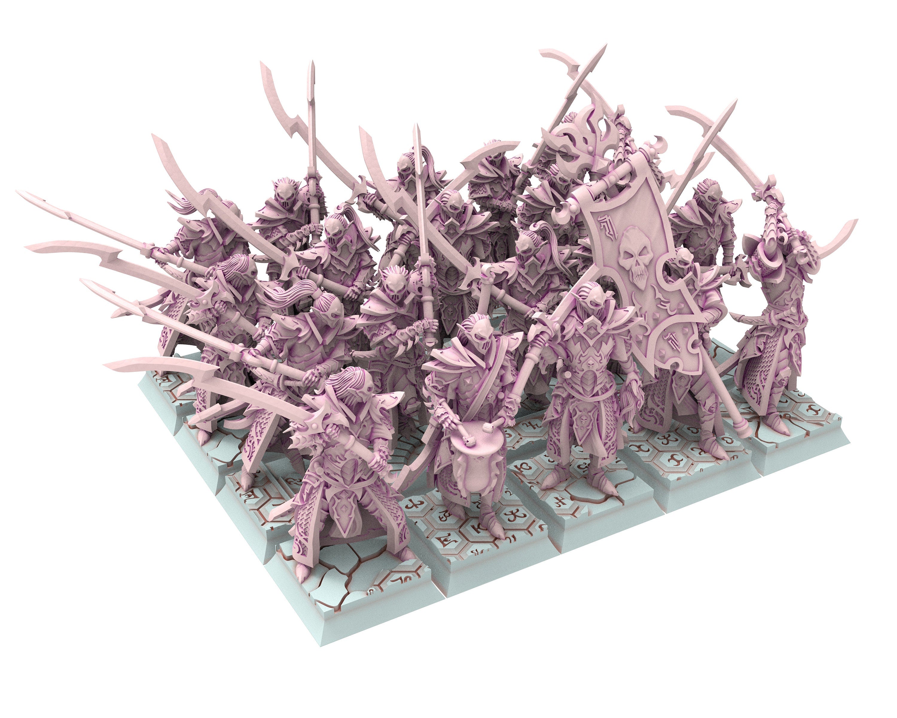 Dark Elves - 32mm Army Starter Bundle, dark elves, Merciless north pillars usable for 9th Age, Fantasy Battle, Oldhammer, King of war, D&D