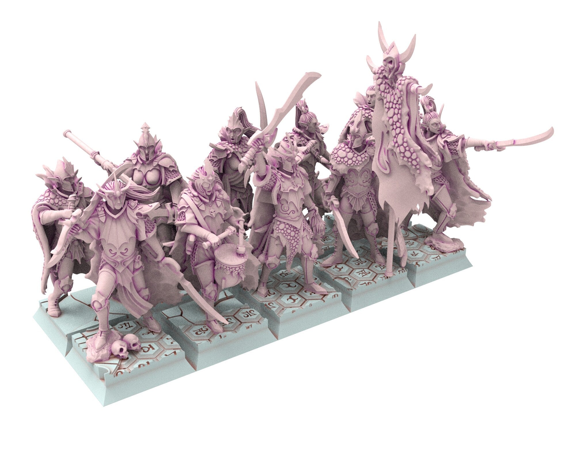 Dark Elves - 28mm Corsairs Army Bundle, dark elves, Merciless north pillars usable for 9th Age, Fantasy Battle, Oldhammer, King of war, D&D