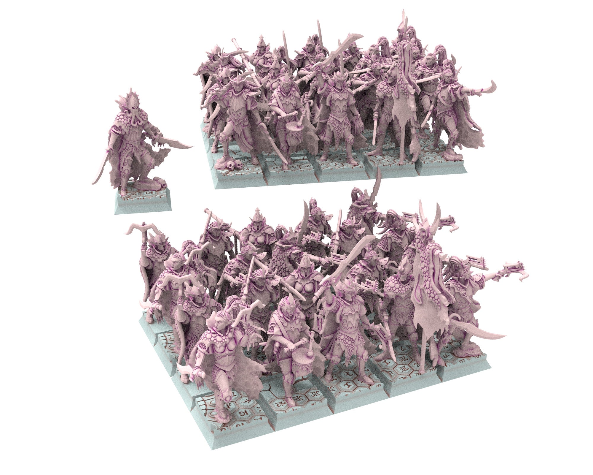 Dark Elves - 28mm Corsairs Army Bundle, dark elves, Merciless north pillars usable for 9th Age, Fantasy Battle, Oldhammer, King of war, D&D