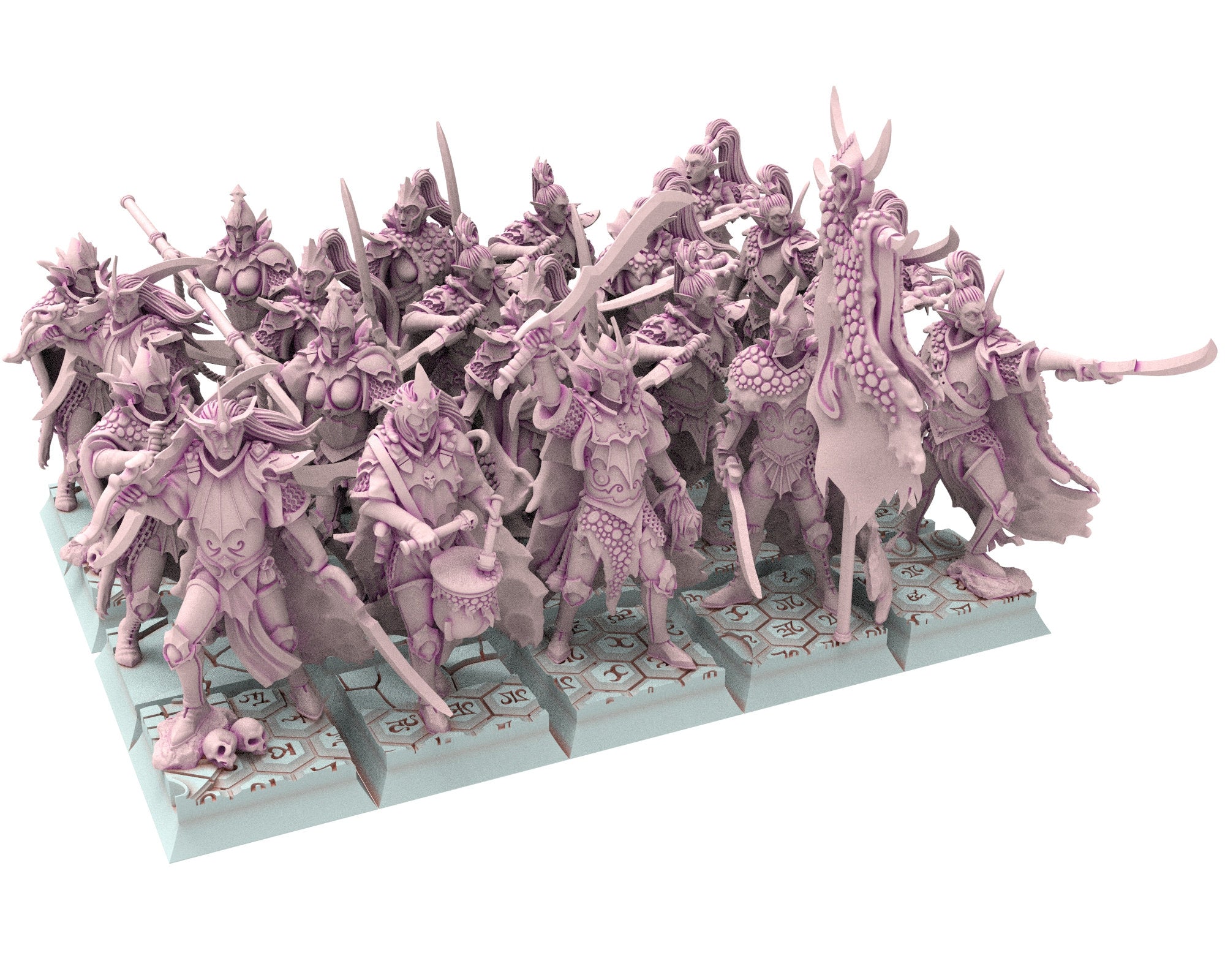 Dark Elves - 28mm Corsairs Army Bundle, dark elves, Merciless north pillars usable for 9th Age, Fantasy Battle, Oldhammer, King of war, D&D