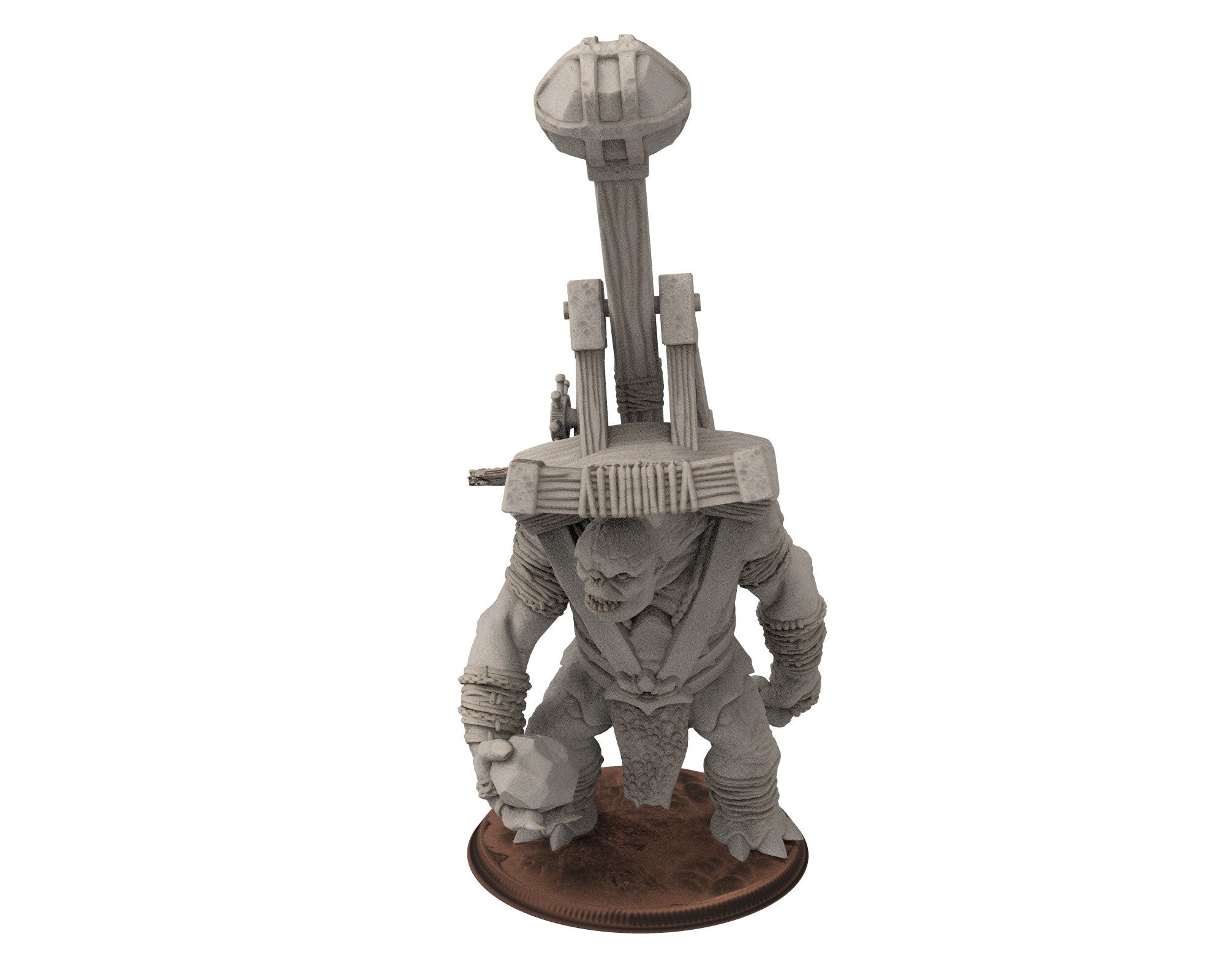 Orcs horde - Giant Troll Warriors, Last guardians, ruins city river, Middle rings miniatures for wargame D&D, Lotr.. Khurzluk Miniatures