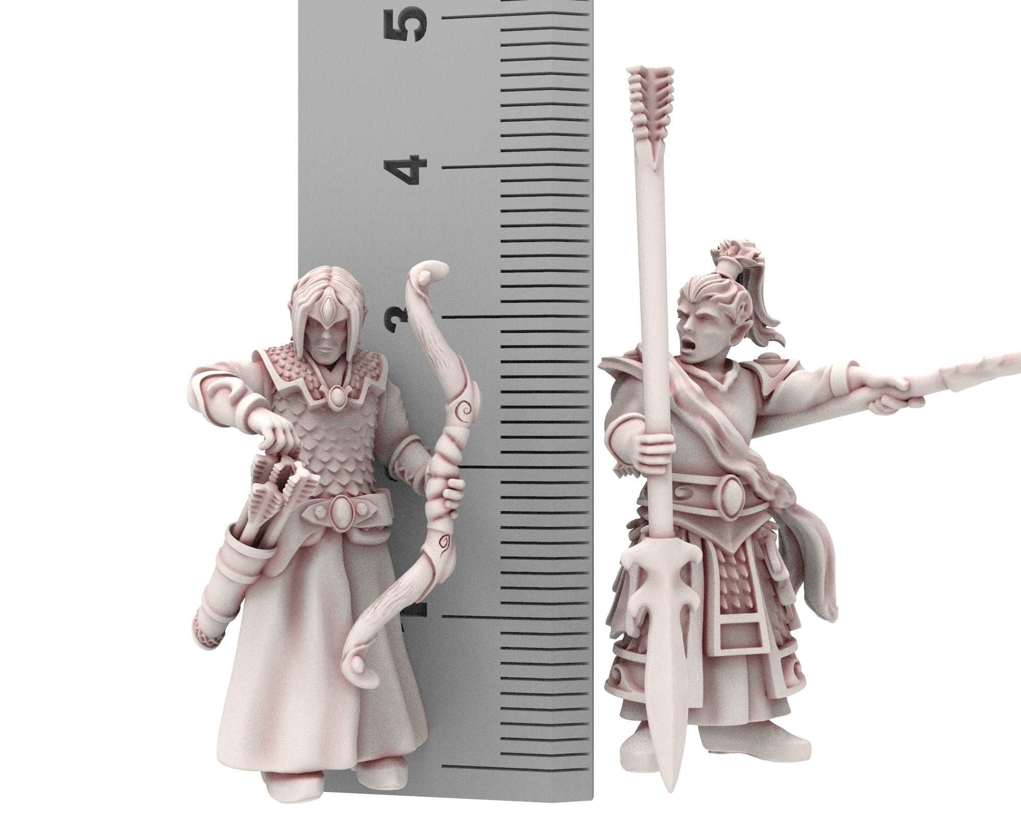 Hight Elves - 28mm Elven Princess of war V1, Fantasy elves, Insular Kingdom usable for 9th Age, Fantasy Battle, Oldhammer, King of war, D&D