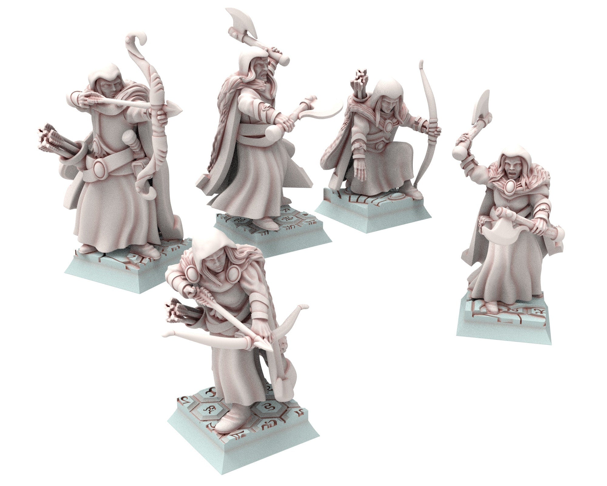 Hight Elves - 28mm Footmen Elite Lion Guard, Fantasy elves, Insular Kingdom usable for 9th Age, Fantasy Battle, Oldhammer, King of war, D&D