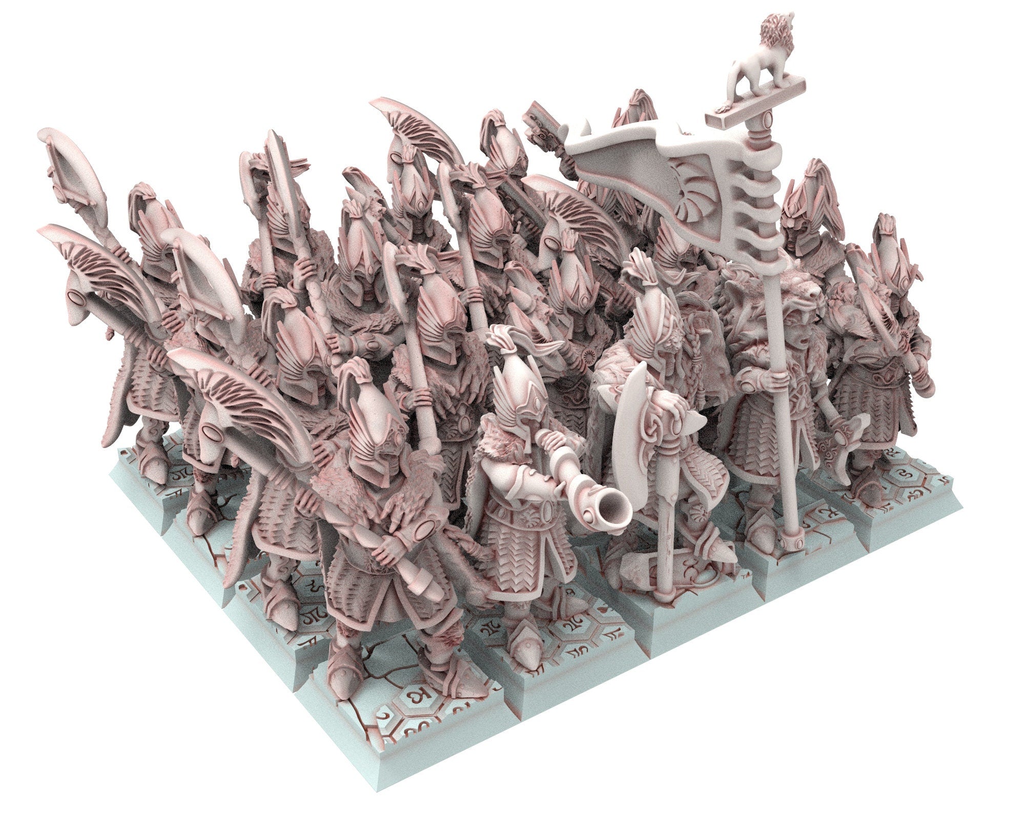 Hight Elves - 28mm Rangers Elite Lion Guard, Fantasy elves, Insular Kingdom usable for 9th Age, Fantasy Battle, Oldhammer, King of war, D&D