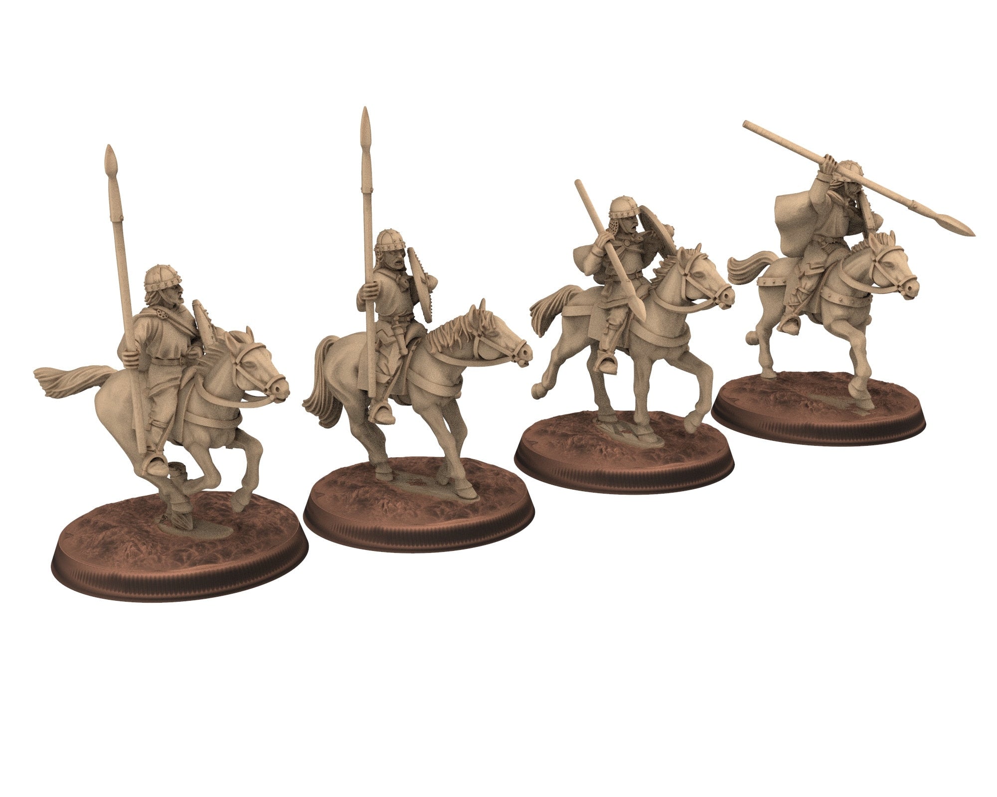 Dark Ages - x12 Horses, Miniatures 28mm, Wargame Historical Saga... Medbury miniature