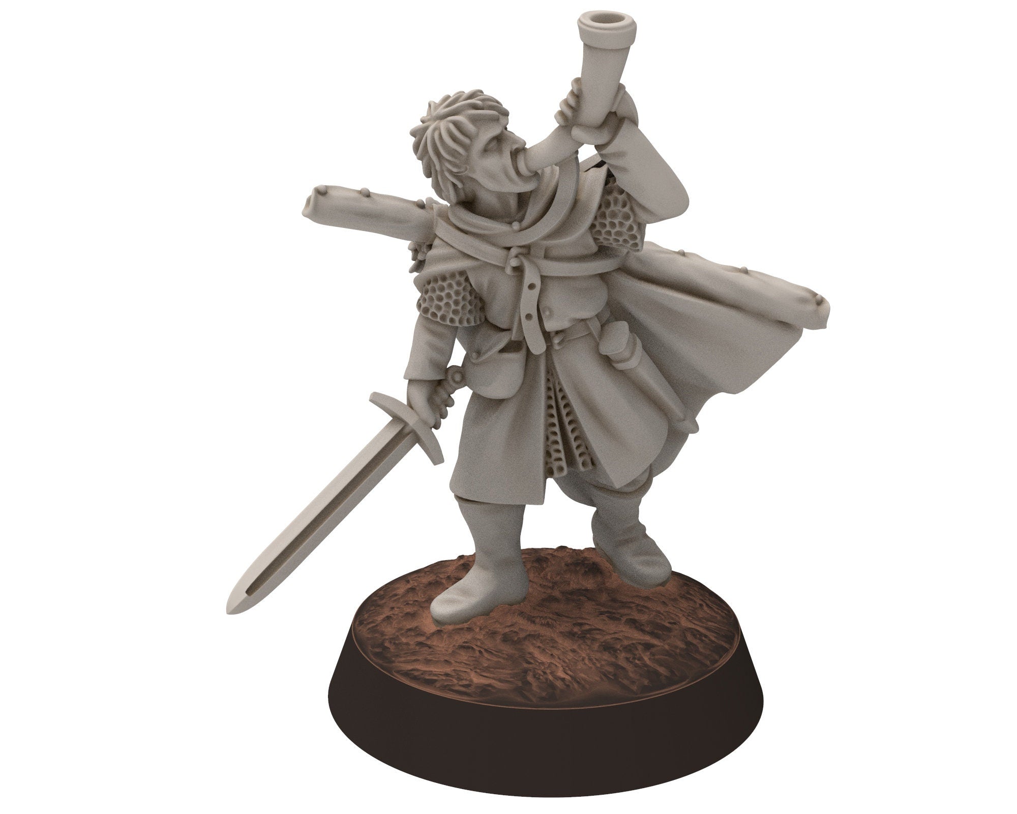Ornor - Grey Rangers with Bows, Lost Kingdom of the North, Dune Din, Misty Mountains, Medbury miniatures for wargame D&D, Lotr...