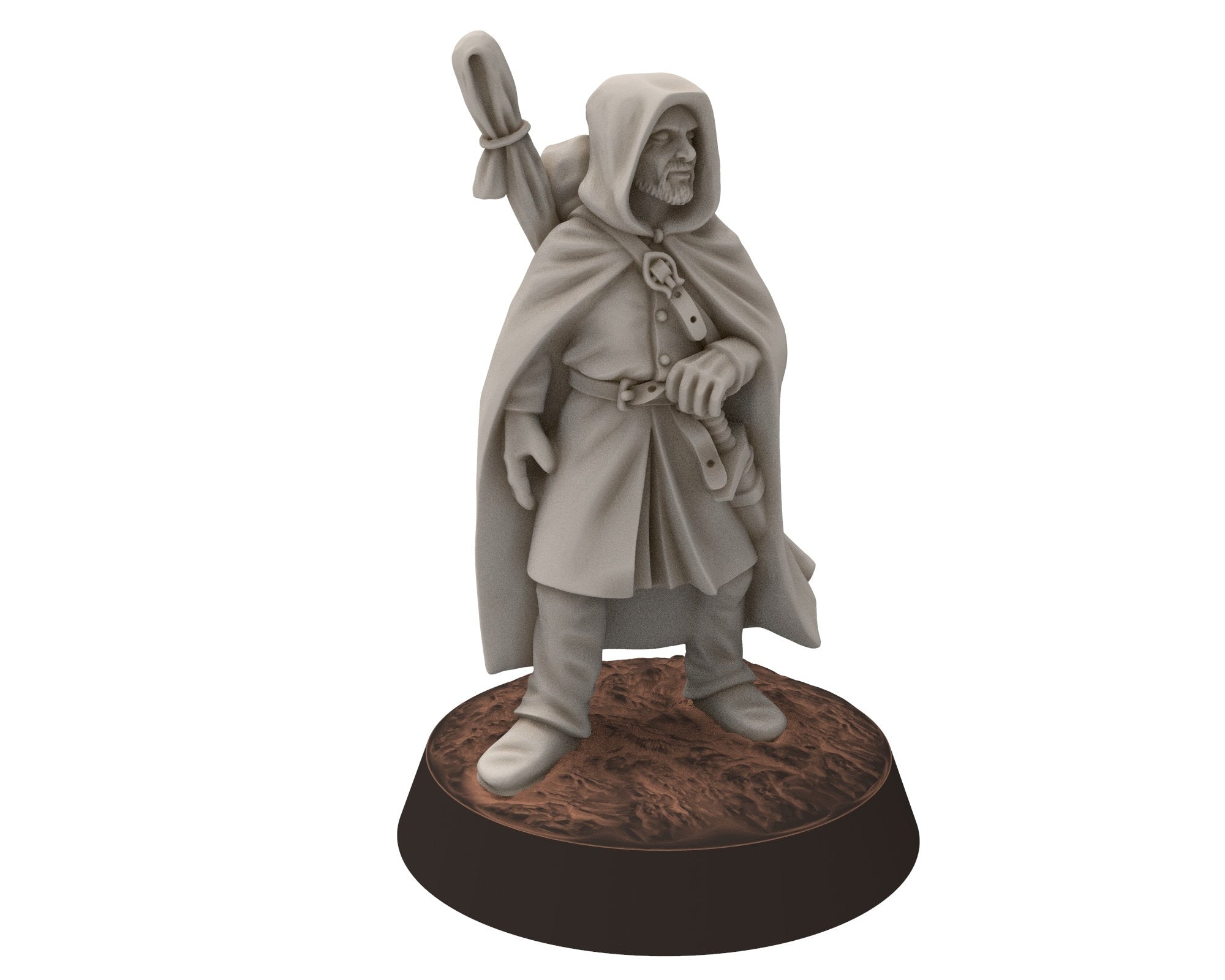 Ornor - Grey Rangers 4 Characters Bundle, Lost Kingdom of the North, Misty Mountains, Medburry miniatures for wargame, DnD, Lotr