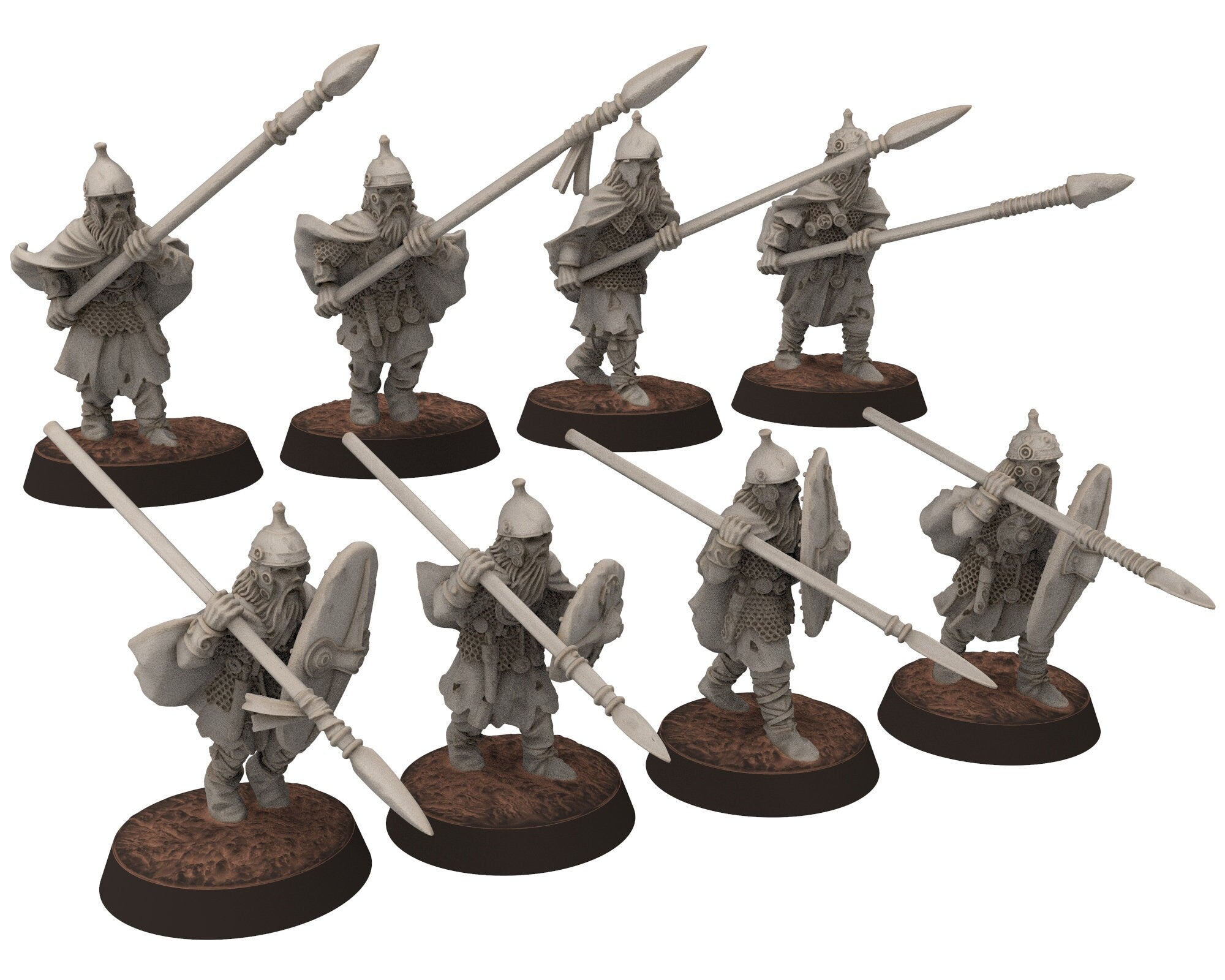 Undead Ghosts - Ghosty Gaul specters of the old war Full unit, under the mountain, miniatures for wargame D&D, LOTR...