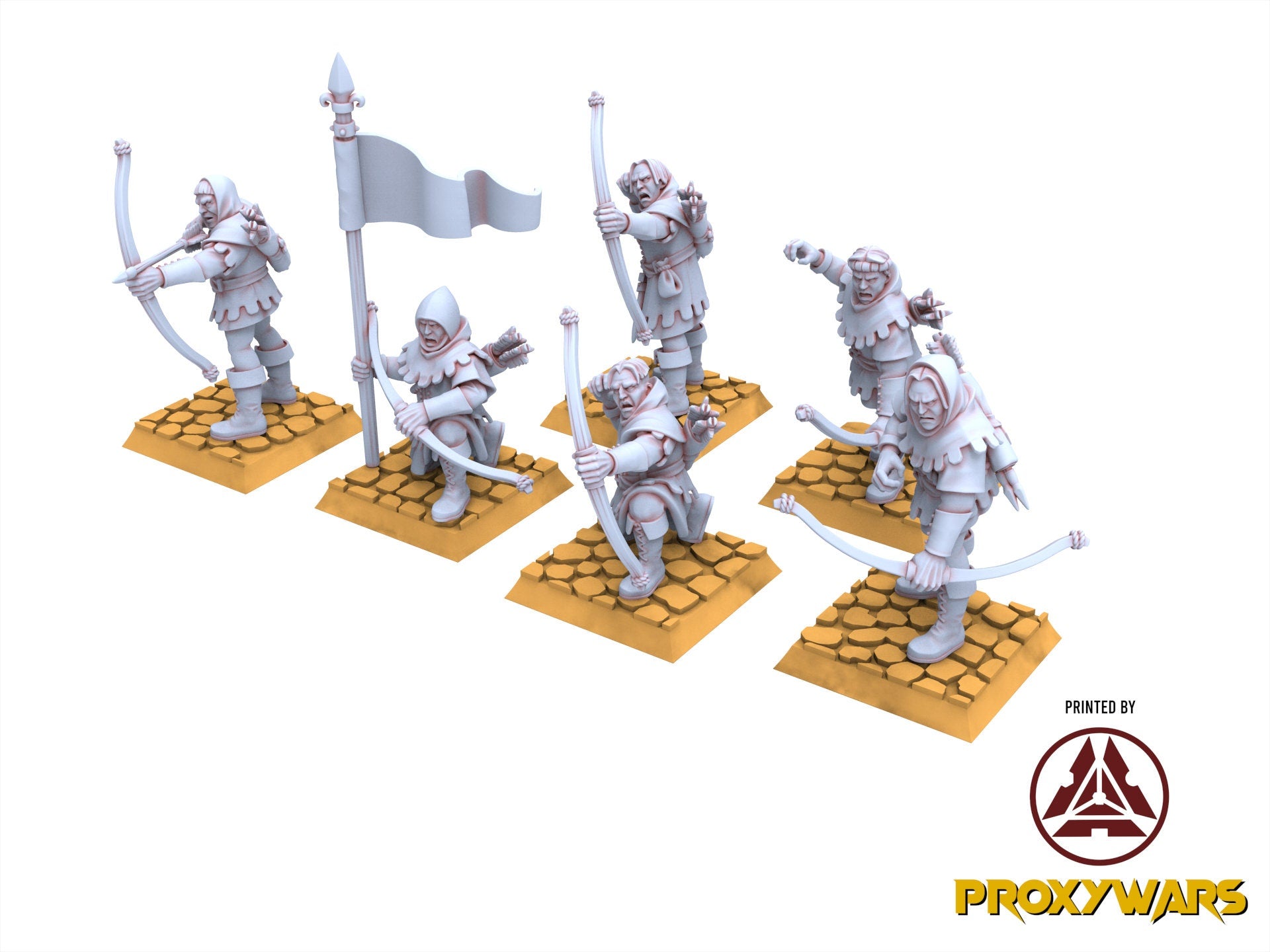 Arthurian Knights - Sherwood Archers & Heroes, for Oldhammer, king of wars, 9th age, Highlands Miniatures