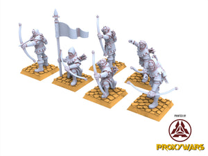 Arthurian Knights - Sherwood Archers & Heroes, for Oldhammer, king of wars, 9th age, Highlands Miniatures