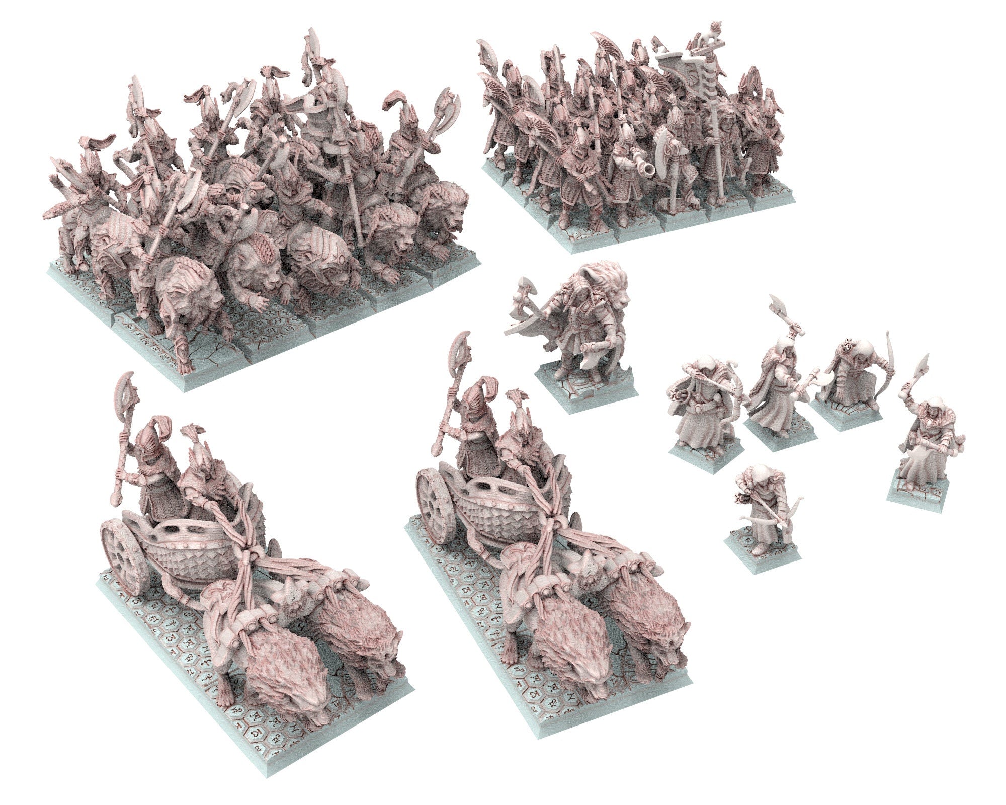 Hight Elves - 28mm Footmen Elite Lion Guard, Fantasy elves, Insular Kingdom usable for 9th Age, Fantasy Battle, Oldhammer, King of war, D&D