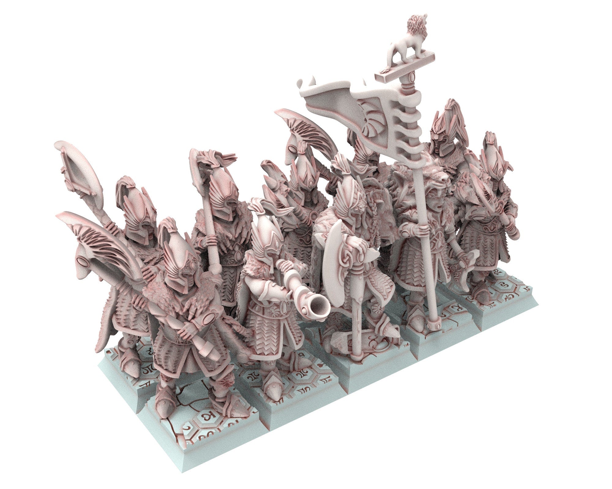 Hight Elves - 28mm Rangers Elite Lion Guard, Fantasy elves, Insular Kingdom usable for 9th Age, Fantasy Battle, Oldhammer, King of war, D&D