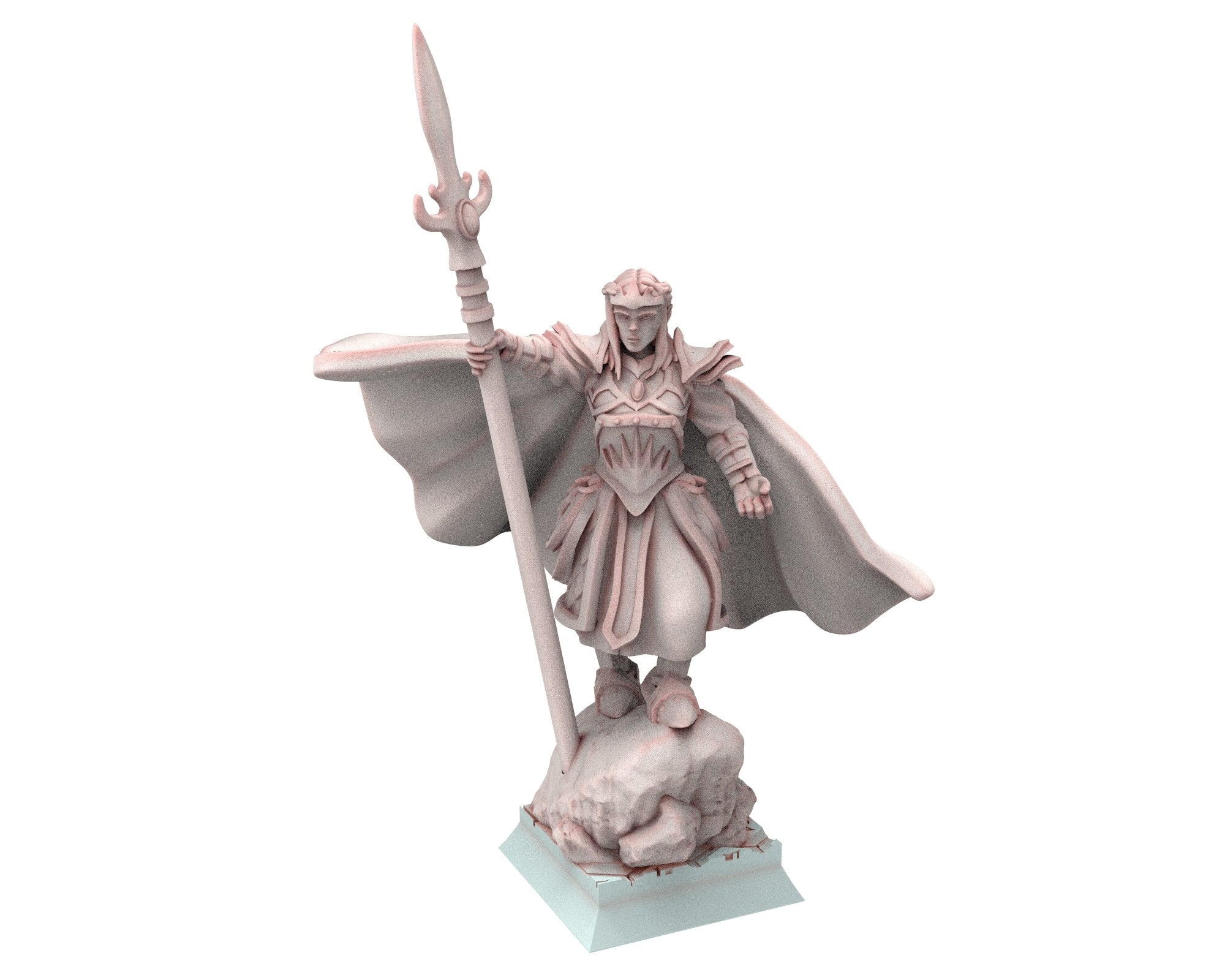 Hight Elves - 28mm Elven Princess of war V1, Fantasy elves, Insular Kingdom usable for 9th Age, Fantasy Battle, Oldhammer, King of war, D&D