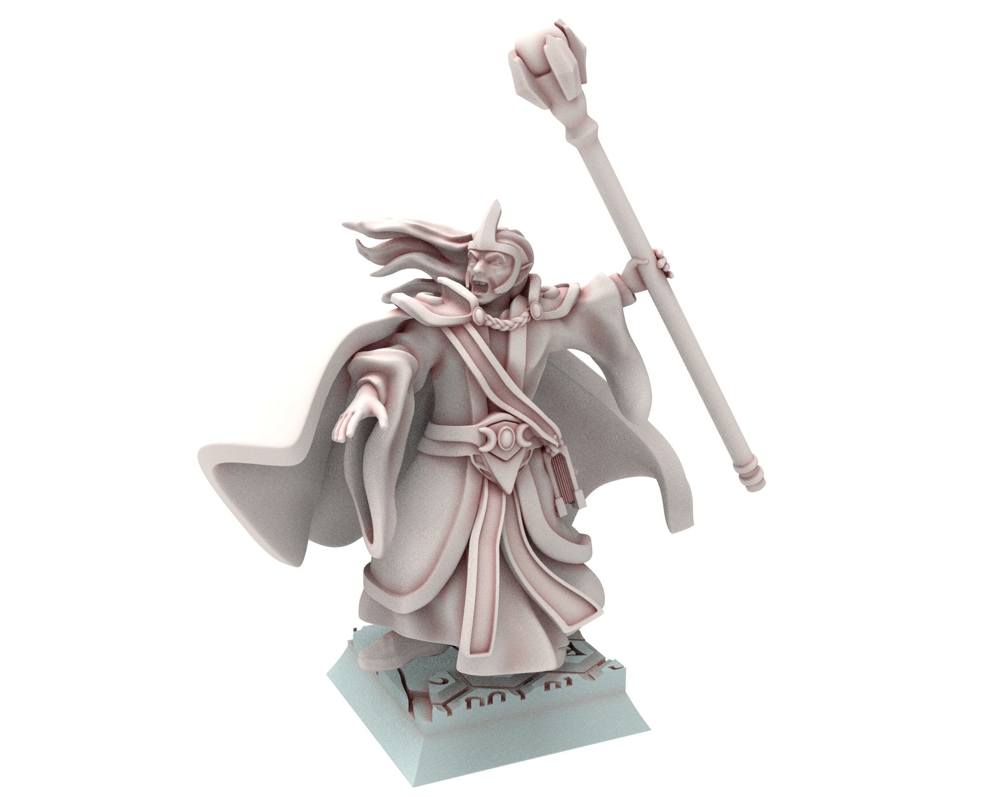 Hight Elves - 28mm Elven Princess of war V1, Fantasy elves, Insular Kingdom usable for 9th Age, Fantasy Battle, Oldhammer, King of war, D&D