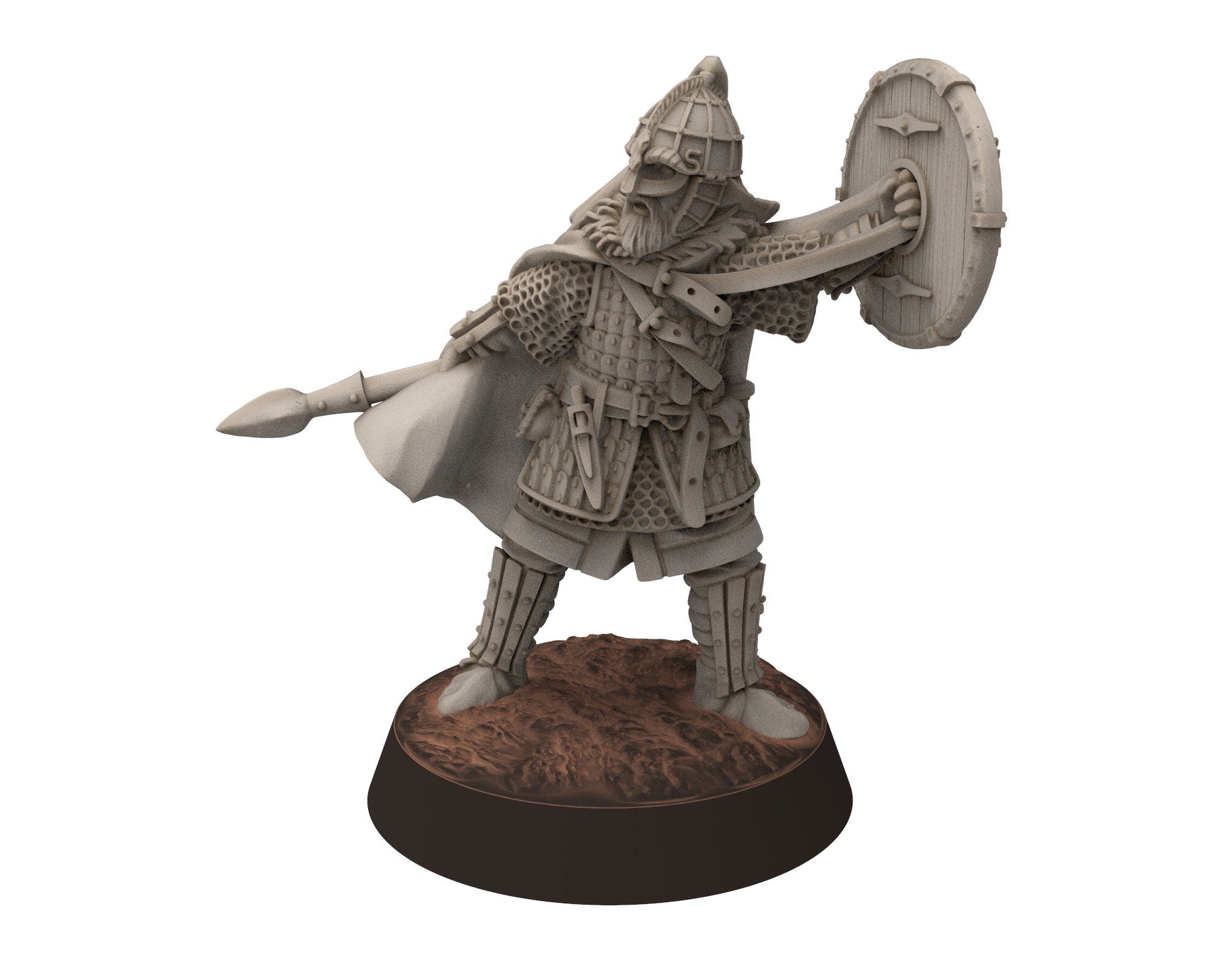 Vendel Era - Jutish Hearthguard Mounted, Germanic Tribe Warband, 7 century, miniatures 28mm for wargame Historical... Medbury miniature