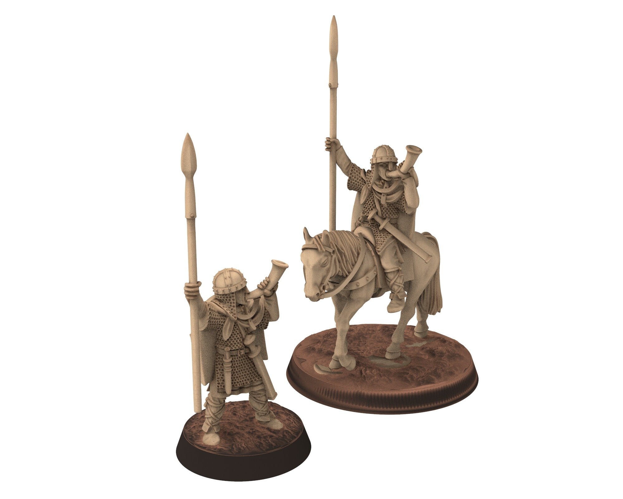 Dark Ages - Banner Carolingian Hearthguard Elite Warriors Frank Empire, Miniatures 28mm, Wargame Historical Saga... Medbury miniature