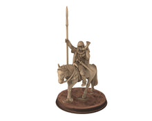 Load image into Gallery viewer, Dark Ages - Carolingian Cavalry with spears Lancers Cavalrymen Warriors Frank, Miniatures 28mm, Wargame Historical Saga... Medbury miniature
