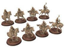 Load image into Gallery viewer, Dark Ages - Carolingian Cavalry with spears Lancers Cavalrymen Warriors Frank, Miniatures 28mm, Wargame Historical Saga... Medbury miniature
