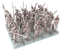 Load image into Gallery viewer, Hight Elves - 32mm Spearmen, Fantasy elves, Insular Kingdom usable for 9th Age, Fantasy Battle, Oldhammer, King of war, D&amp;D
