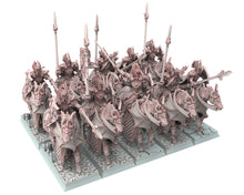 Load image into Gallery viewer, Hight Elves - 32mm Knights of Ryma, Fantasy elves, Insular Kingdom usable for 9th Age, Fantasy Battle, Oldhammer, King of war, D&amp;D
