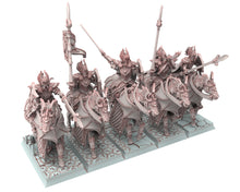 Load image into Gallery viewer, Hight Elves - 32mm Knights of Ryma, Fantasy elves, Insular Kingdom usable for 9th Age, Fantasy Battle, Oldhammer, King of war, D&amp;D
