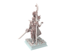 Load image into Gallery viewer, Hight Elves - 32mm Highborne Elves Handmaiden of Qeen, Fantasy elves, Insular Kingdom usable for 9th Age, Fantasy Battle, Oldhammer, D&amp;D
