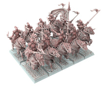 Load image into Gallery viewer, Hight Elves - 32mm Highborne elves lancers, Fantasy elves, Insular Kingdom usable for 9th Age, Fantasy Battle, Oldhammer, King of war, D&amp;D
