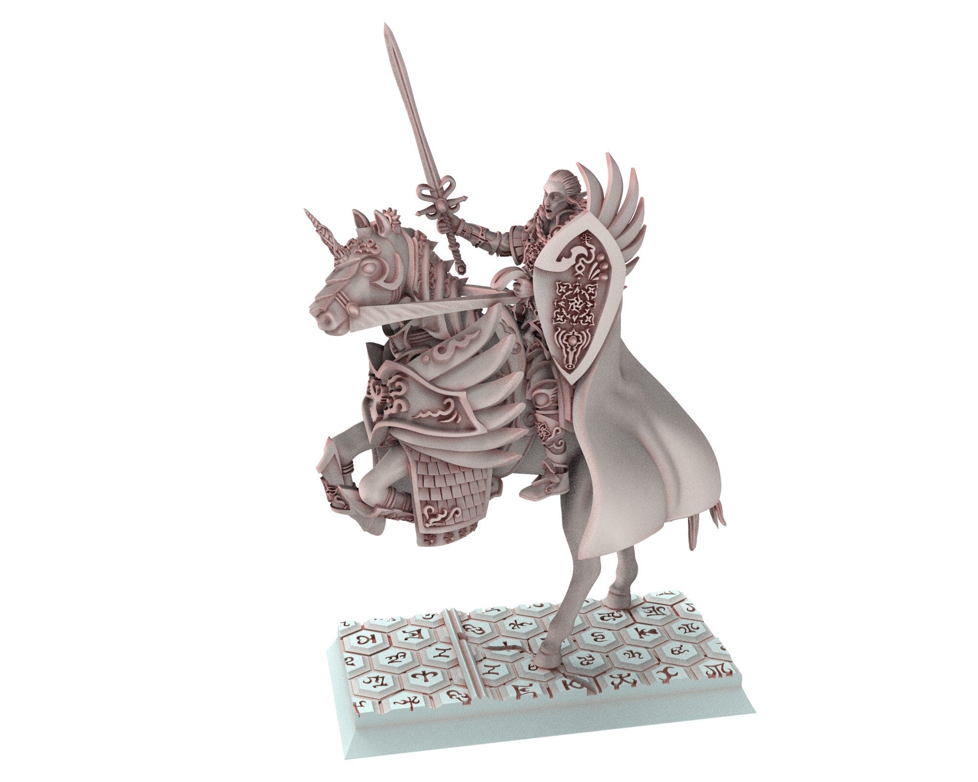 Hight Elves - 28mm Highborne elves lancers Hero, Fantasy, Insular Kingdom usable for 9th Age, Fantasy Battle, Oldhammer, King of war, D&D
