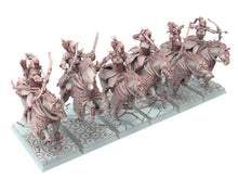 Load image into Gallery viewer, Hight Elves - 28mm Lord on Gryphon Higthborn, Fantasy elves, Insular Kingdom usable for 9th Age, Fantasy Battle, Oldhammer, King of war, D&amp;D
