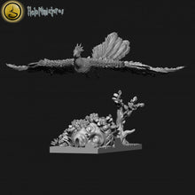 Load image into Gallery viewer, Hight Elves - 32mm Lord on Ancient Dragon, Fantasy elves, Insular Kingdom usable for 9th Age, Fantasy Battle, Oldhammer, King of war, D&amp;D
