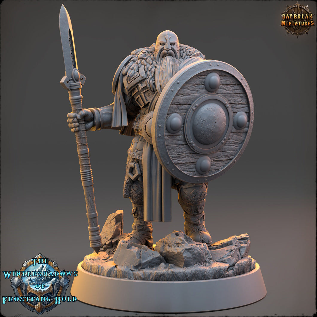 Vikings - Rolf Ravenshadow - The Wintershadows of Frostfang Hold, daybreak miniatures, for Wargames, Pathfinder, Dungeons & Dragons