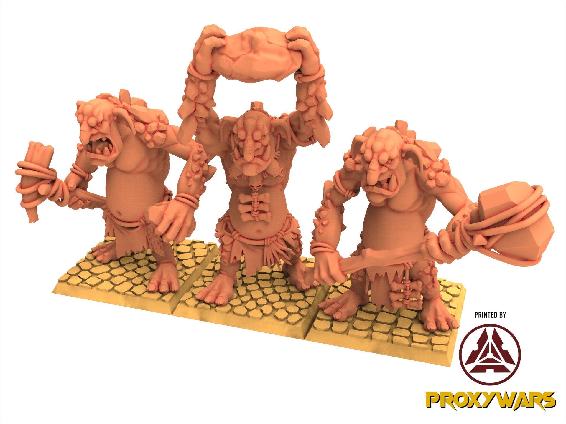 Orc & Goblin - Cave Trolls, utilisables pour Oldhammer, king of wars, 9th age