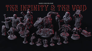 The Infinity of the Void - Monster - Ancient Cultist 2, manifestations of destruction, Flesh of Gods, for Wargames, Dungeons & Dragons TTRPG