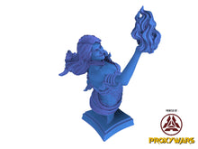 Load image into Gallery viewer, The Elves From The Highlands - Bust - Pyromancer, protectors of their home, Flesh of Gods, for Wargames, Dungeons &amp; Dragons TTRPG
