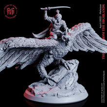 Load image into Gallery viewer, The Elves From The Highlands - Hero - Eagle Mounted Elf, protectors of their home, Flesh of Gods, for Wargames, Dungeons &amp; Dragons TTRPG
