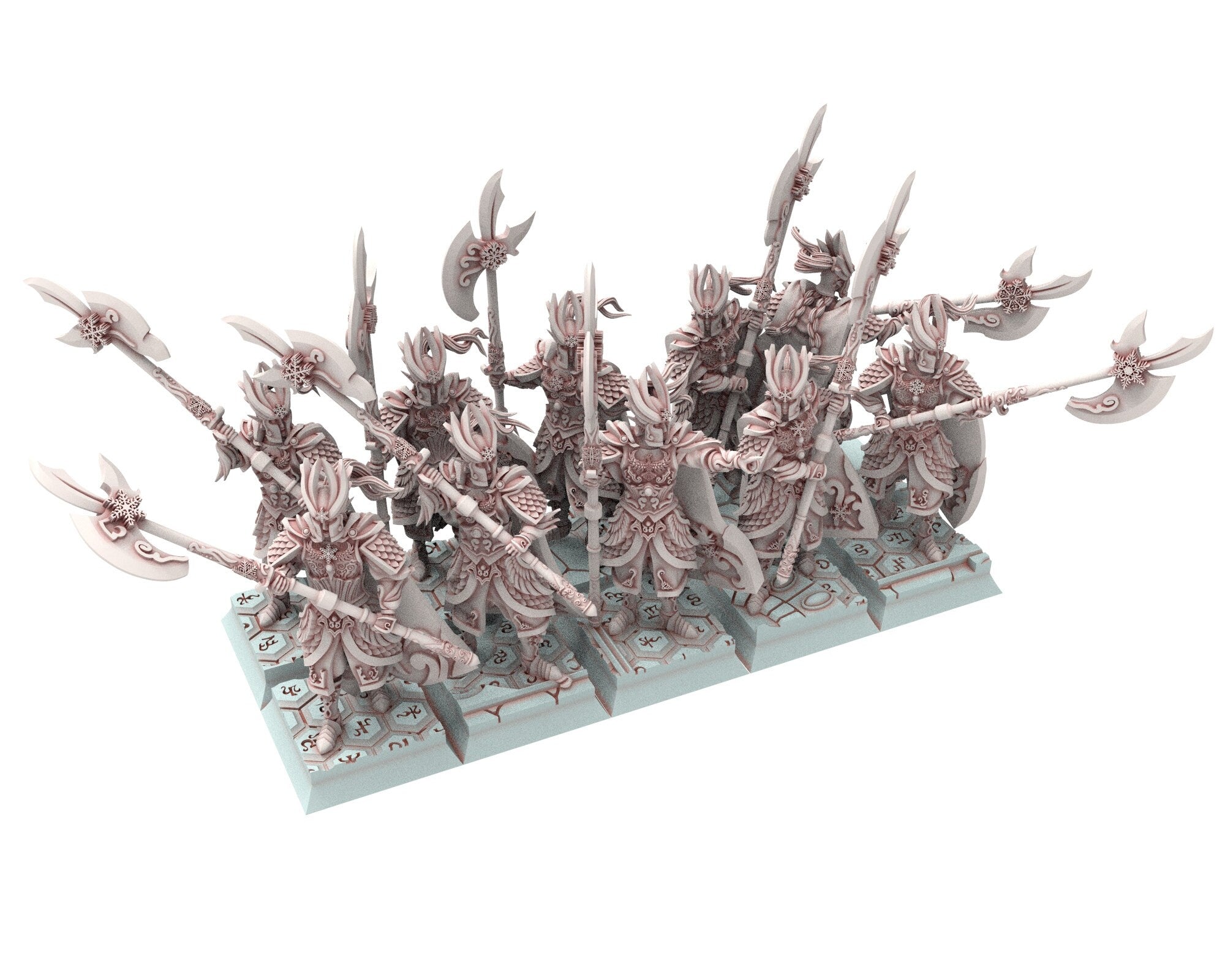 Hight Elves - 32mm Flame Warden Elite Master, Fantasy elves, Insular Kingdom usable for 9th Age, Fantasy Battle, Oldhammer, King of war, D&D