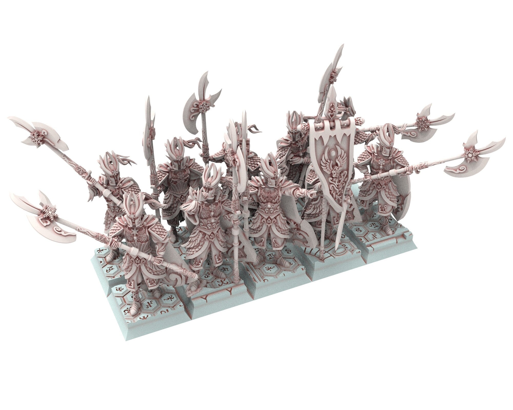 Hight Elves - 32mm Flame Warden Elite Master, Fantasy elves, Insular Kingdom usable for 9th Age, Fantasy Battle, Oldhammer, King of war, D&D