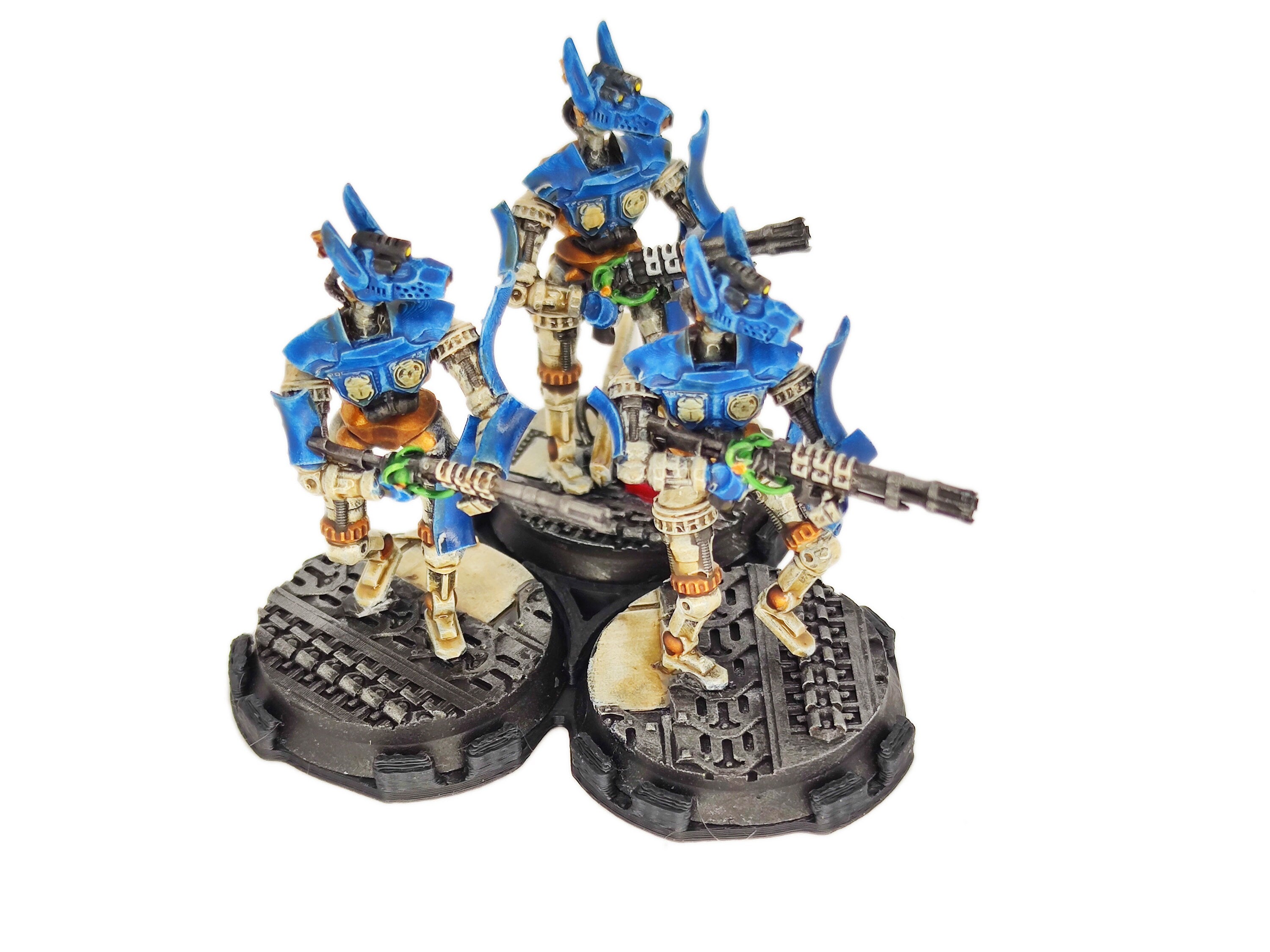 Cinan - Anubis - Peret - Pharmouti : Line, Battle Drone, space robot guardians of the Necropolis, modular posable miniatures