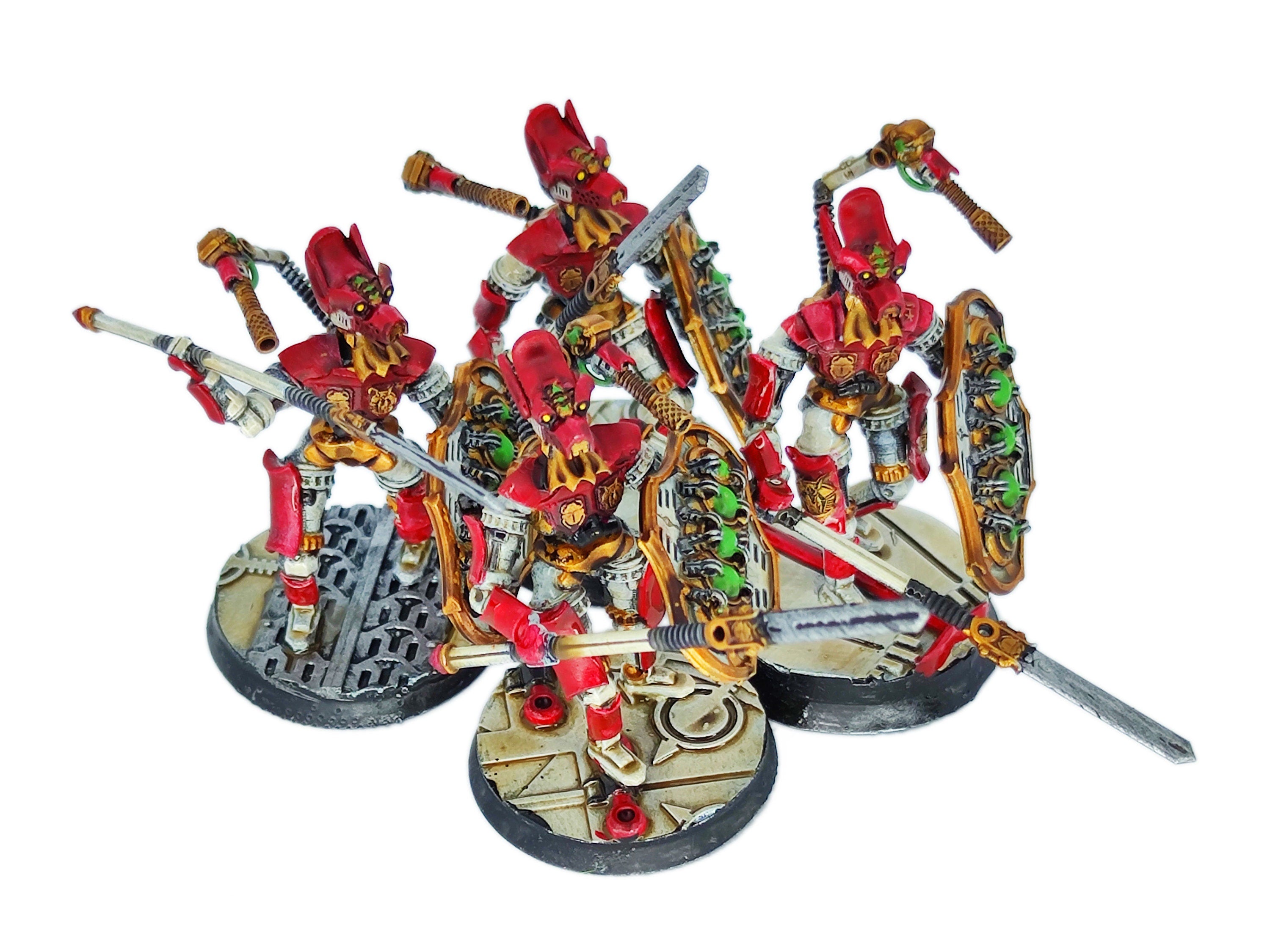 Cinan - Anubis - Peret - Pharmouti : Line, Battle Drone, space robot guardians of the Necropolis, modular posable miniatures