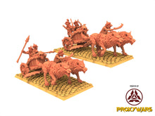 Load image into Gallery viewer, Orc &amp; Goblin - Goblins War Chariot - The Black horde, utilisables pour Oldhammer, king of wars, 9th age
