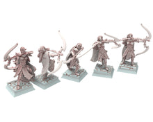 Load image into Gallery viewer, Hight Elves - 32mm Highborne Elves Handmaiden of Qeen, Fantasy elves, Insular Kingdom usable for 9th Age, Fantasy Battle, Oldhammer, D&amp;D
