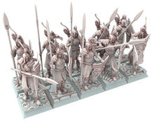 Load image into Gallery viewer, Hight Elves - 32mm Spearmen, Fantasy elves, Insular Kingdom usable for 9th Age, Fantasy Battle, Oldhammer, King of war, D&amp;D
