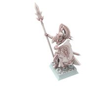 Load image into Gallery viewer, Hight Elves - 32mm Spearmen, Fantasy elves, Insular Kingdom usable for 9th Age, Fantasy Battle, Oldhammer, King of war, D&amp;D
