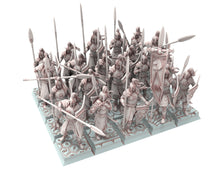 Load image into Gallery viewer, Hight Elves - 32mm Spearmen, Fantasy elves, Insular Kingdom usable for 9th Age, Fantasy Battle, Oldhammer, King of war, D&amp;D
