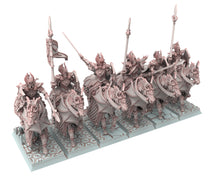 Load image into Gallery viewer, Hight Elves - 32mm Knights of Ryma, Fantasy elves, Insular Kingdom usable for 9th Age, Fantasy Battle, Oldhammer, King of war, D&amp;D
