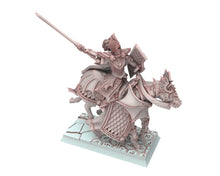 Load image into Gallery viewer, Hight Elves - 32mm Knights of Ryma, Fantasy elves, Insular Kingdom usable for 9th Age, Fantasy Battle, Oldhammer, King of war, D&amp;D
